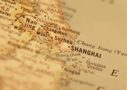 Location of Shanghai